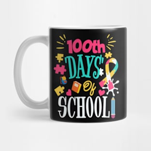 100 Days Of School Teacher Kids 100th Day Of School Mug